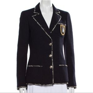 CHANEL Iconic Runway Embellished Wool Blazer - Coveted Collector Piece